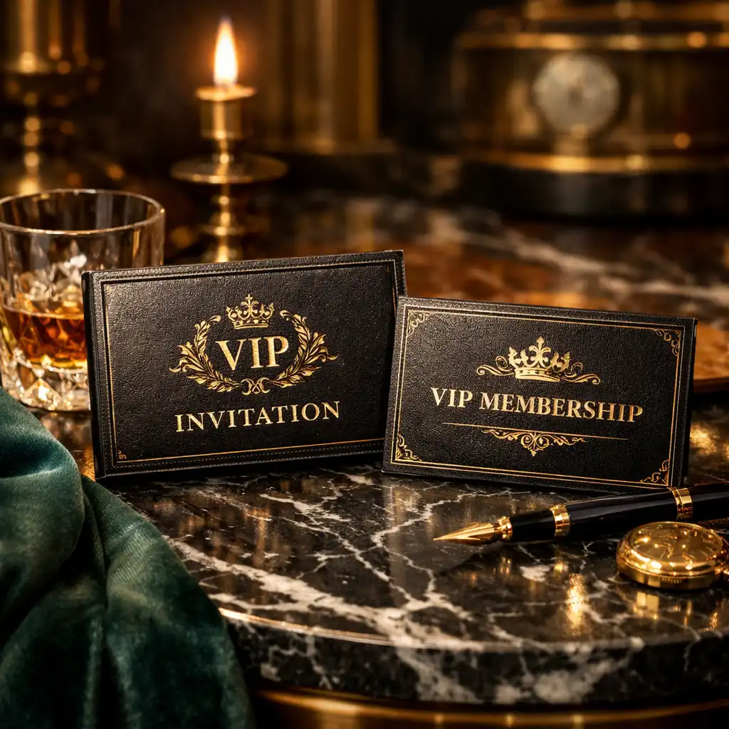 ElegantVenueHall VIP tagsági szintek art deco stílusú ábrázolása